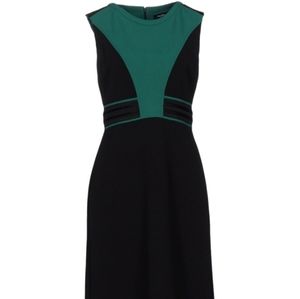 Byblos Emerald Green and Black Dress